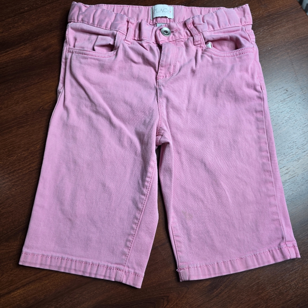 Childrens Place Girls Bermuda Length Pastel Shorts Bundle Of 5 Size 8 - Picture 2 of 5